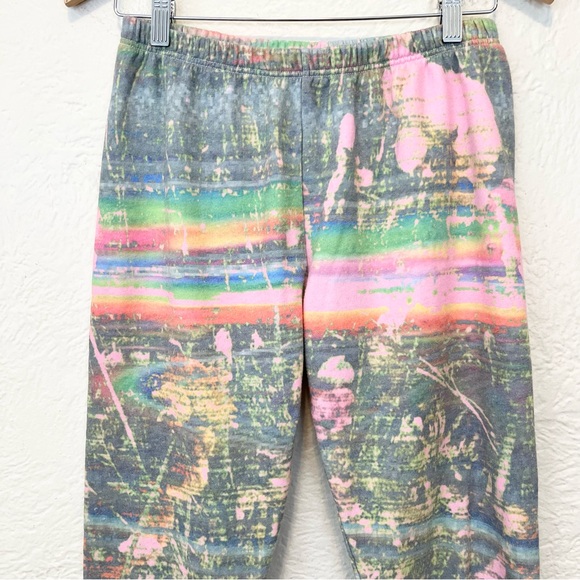 Wildfox Rare Joggers Sweatpants Tie Dye Art Medium M - Picture 3 of 5